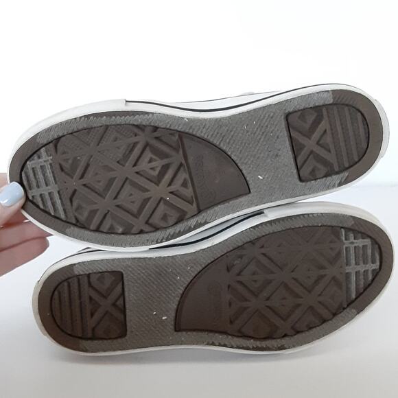 Converse Chuck Taylor All Star Ox Low Top Sneakers Kids Shimmer Purple Girl 13.5 - Picture 7 of 9